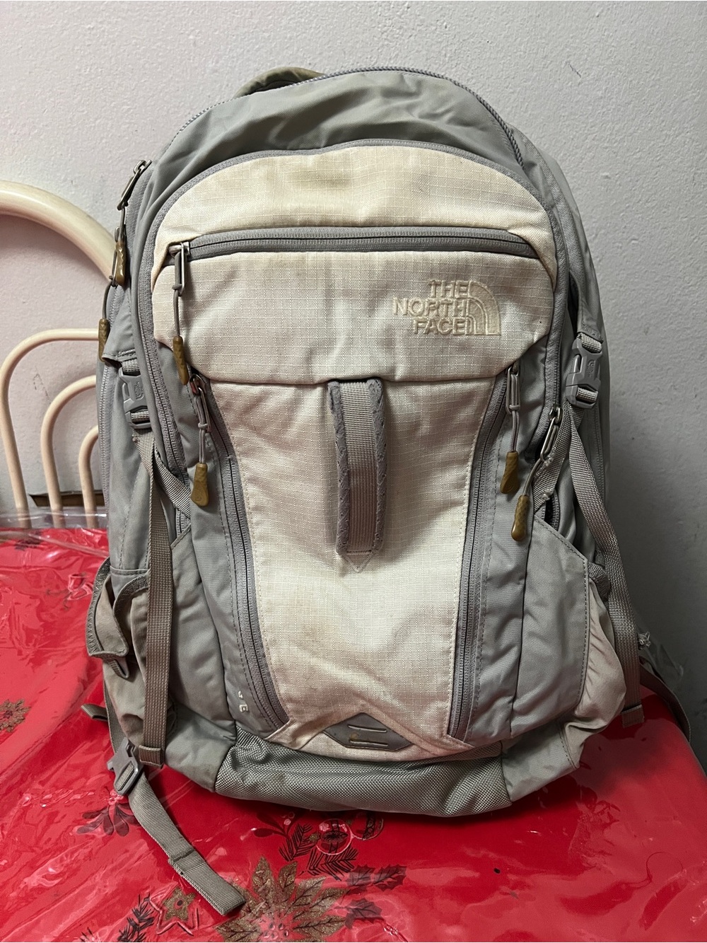 The North Face Surge Flex Vent Backpack Hiking Laptop School Outdoors Travel